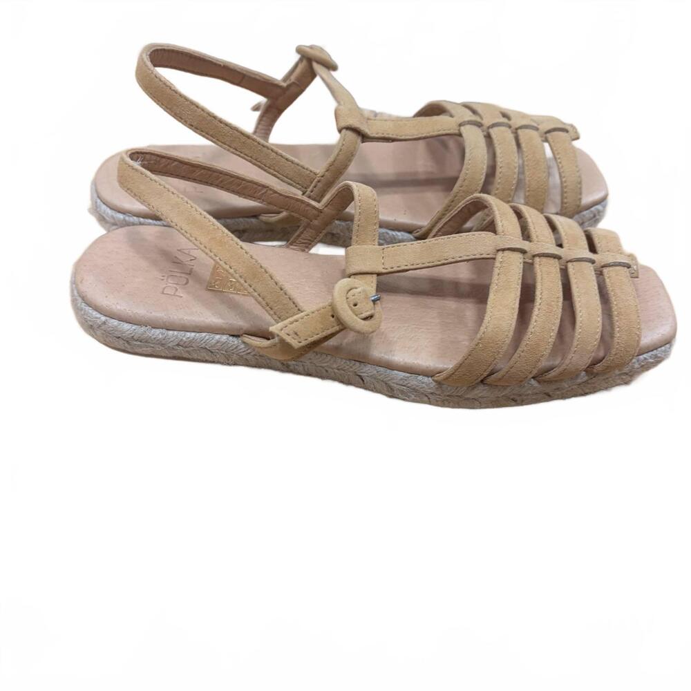 NEW POLKA women's rea sandals in camel